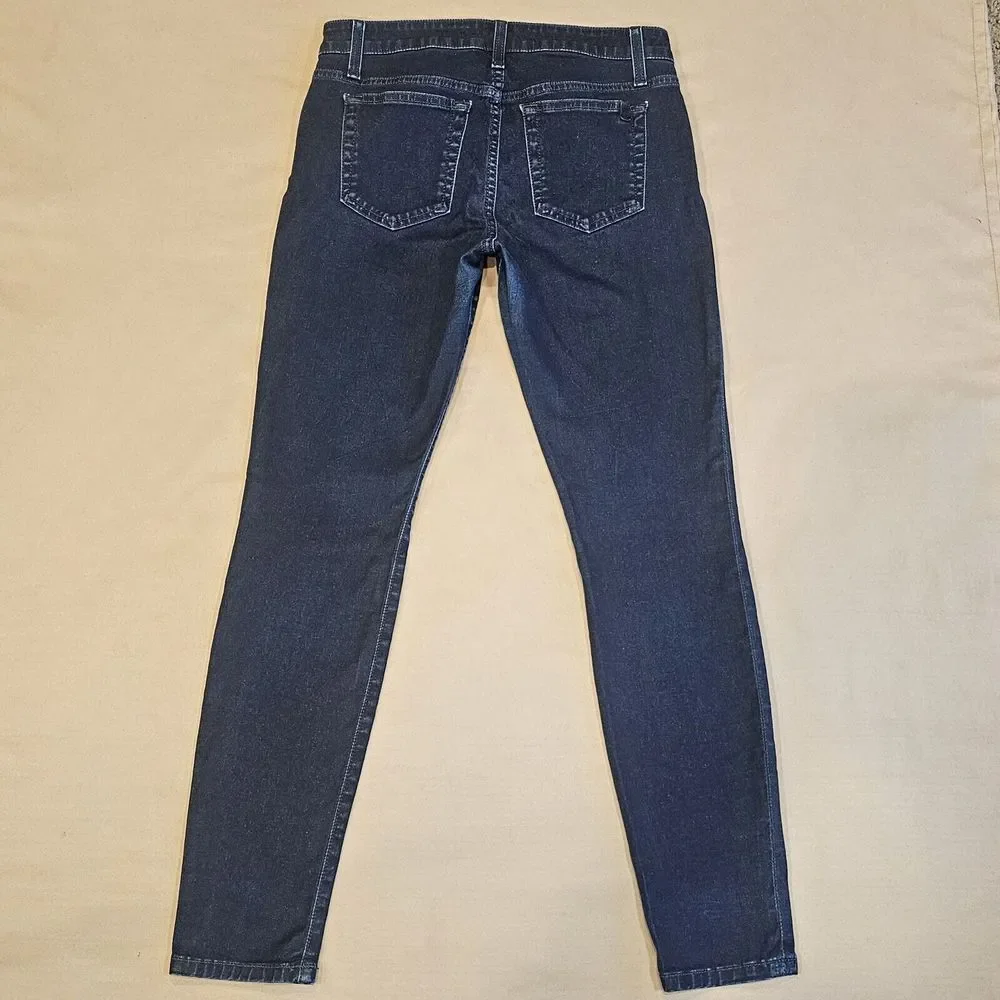 Joe's Jeans Womens Dark Wash Stretch Denim The Icon Skinny 3 Zip Pockets Size 28